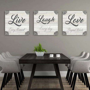 Live Laugh Love Canvas Art Set 01