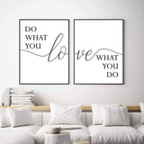 Do what you love love what you do Art Set I 15 - 2 Pieces