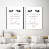 Lash studio decor Art Set I 09 -2 Pieces