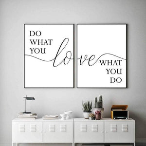 Do what you love love what you do Art Set I 15 - 2 Pieces