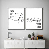 Do what you love love what you do Art Set I 15 - 2 Pieces