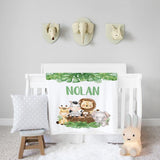 Personalized Name Fleece Blanket - Animal04