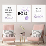 Lady boss Print Art Set I 11 -3 Pieces