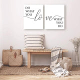 Do what you love love what you do Art Set I 15 - 2 Pieces